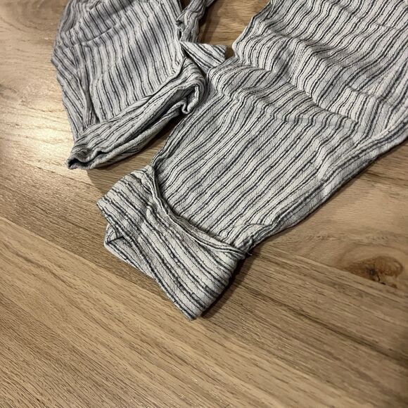 Wishlist apparel jogger pants pull on women’s small lightweight cream striped - Picture 8 of 12